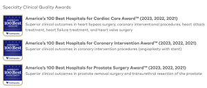 Lenox Hill Hospital-Healthgrades Hospital Quality Awards 2021-2023